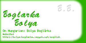 boglarka bolya business card