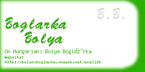 boglarka bolya business card